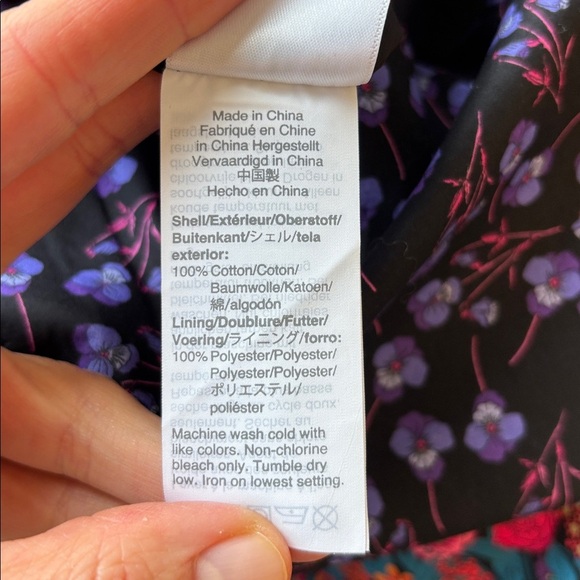 J. Crew Floral Skirt with Purple and Pink Accents - Picture 8 of 8